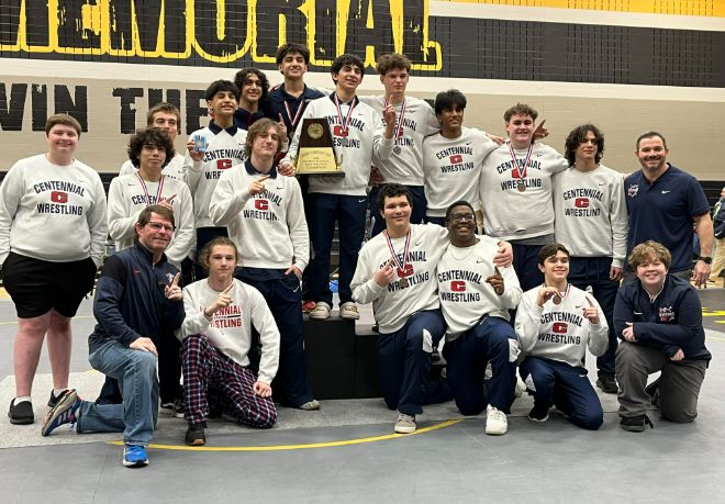 Centennial Wrestling Wins Boys District 8-5A Championship