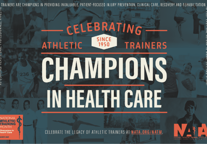 Athletic Trainers Recognized During Athletic Training Month